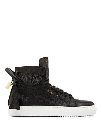 BUSCEMI 125MM BLACK HIGH TOP SNEAKER
